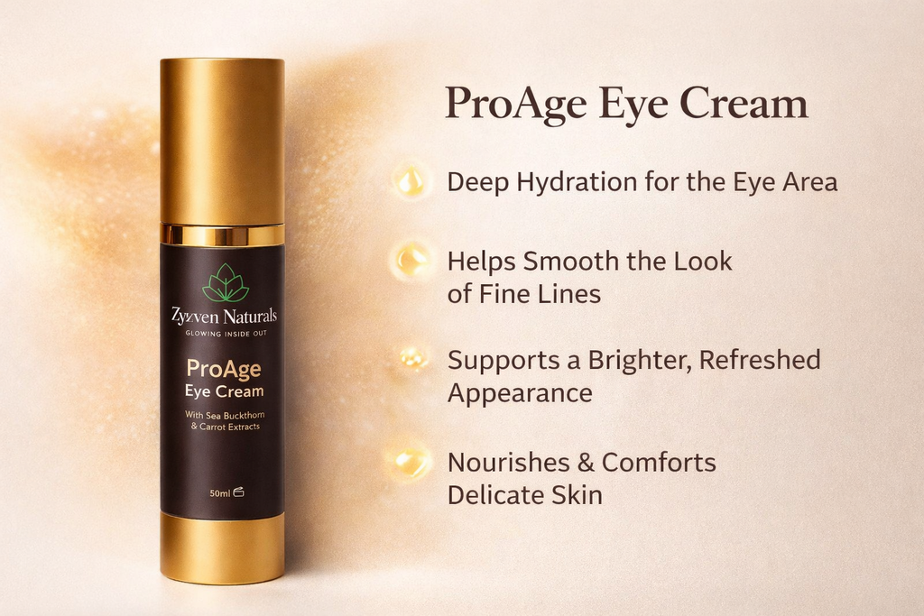 Zyzven Naturals | ProAge Ögonkräm – Återfuktande & Utjämnande | 50 ml