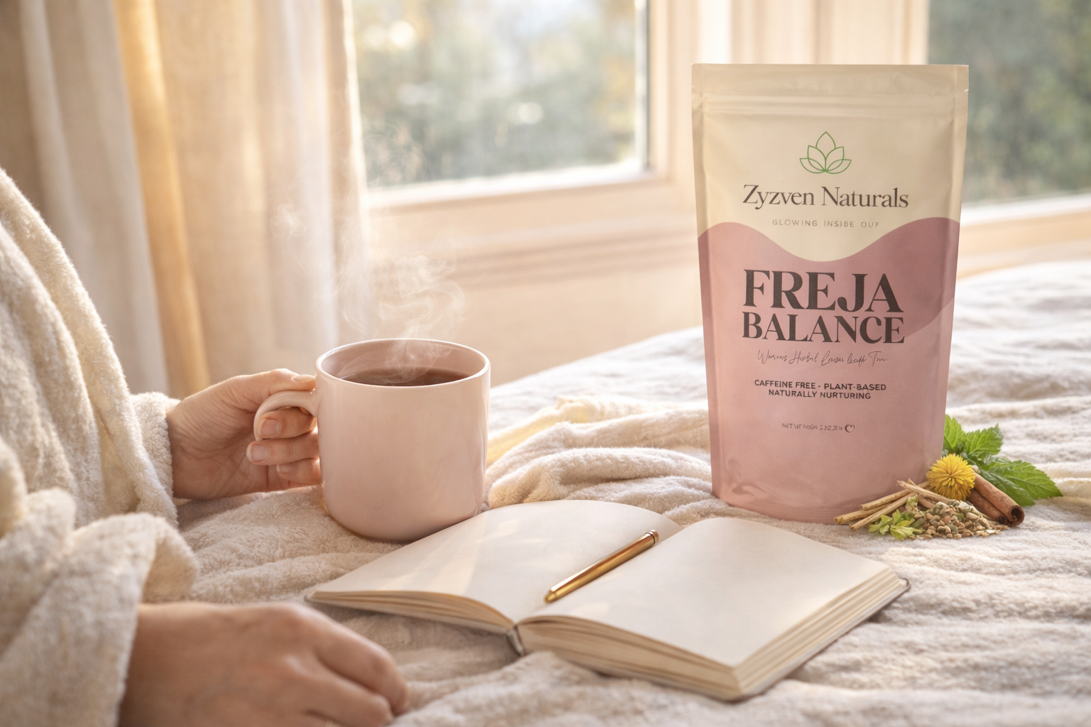 Freja Balance – Menopause & Hormonal Wellness Herbal Tea (80g)
