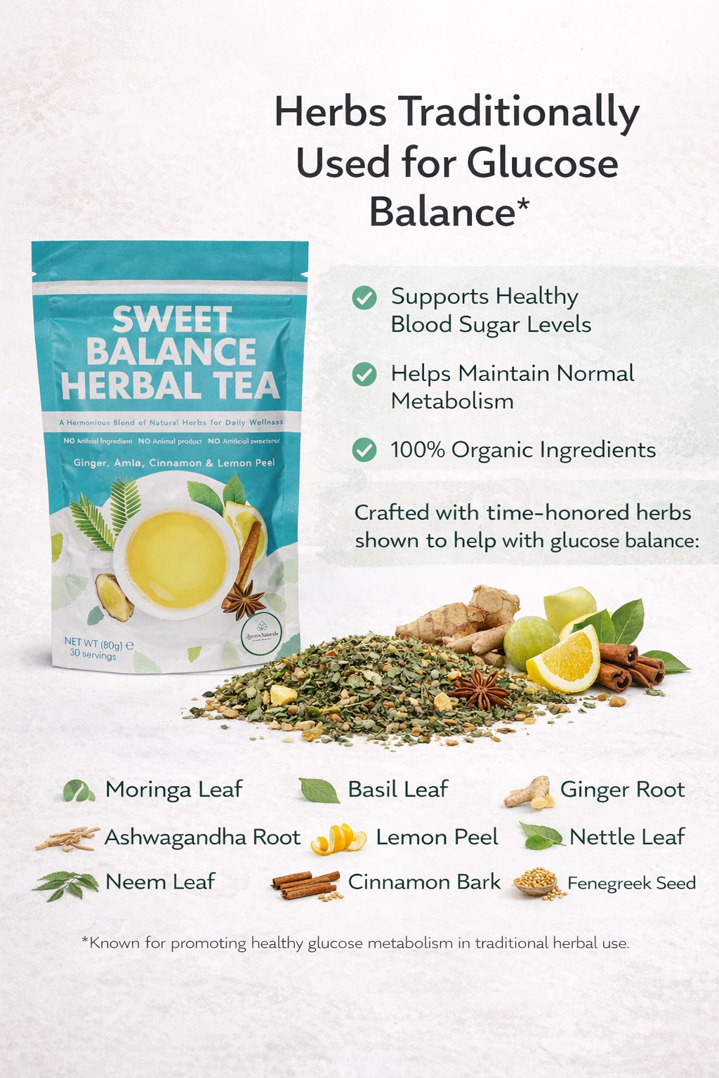 Zyzven Naturals Sweet Balance Herbal Tea