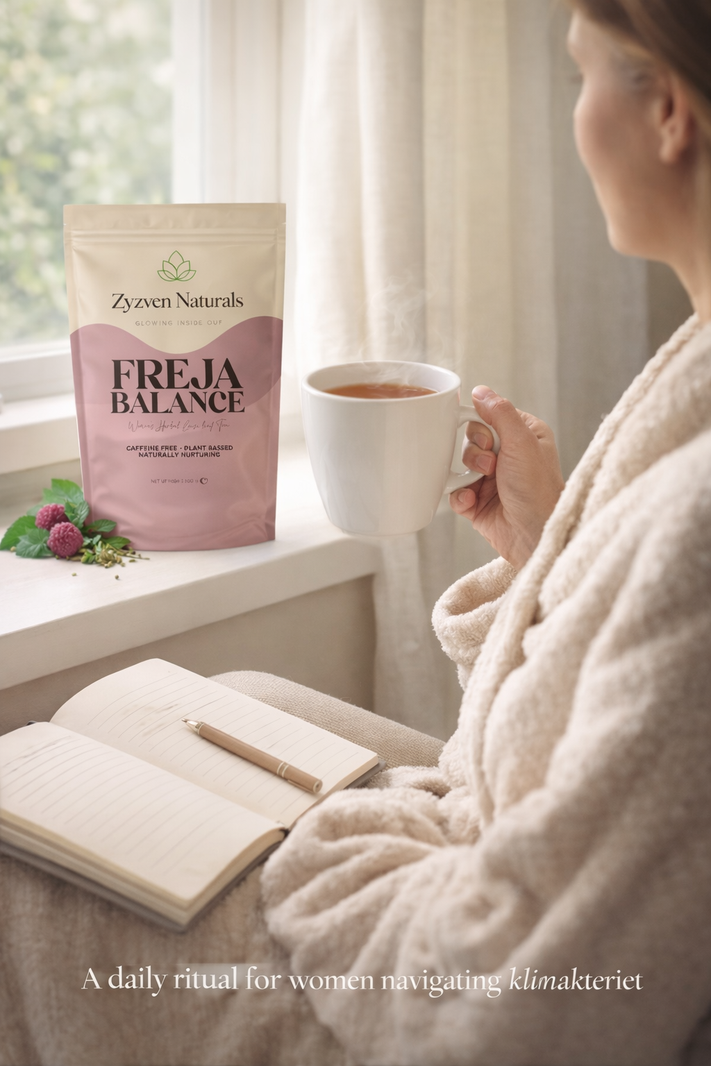 Freja Balance – Menopause & Hormonal Wellness Herbal Tea (80g)
