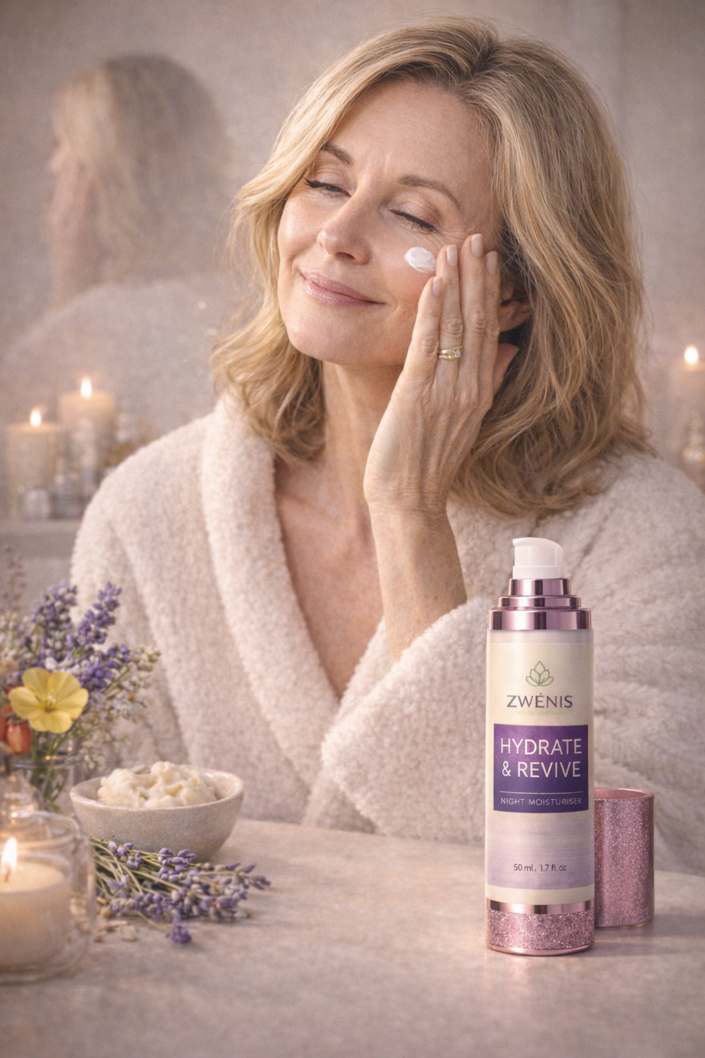 ZWÉNIS Hydrate & Revive Night Cream – Menopause & Ageing Skin (50 ml)
