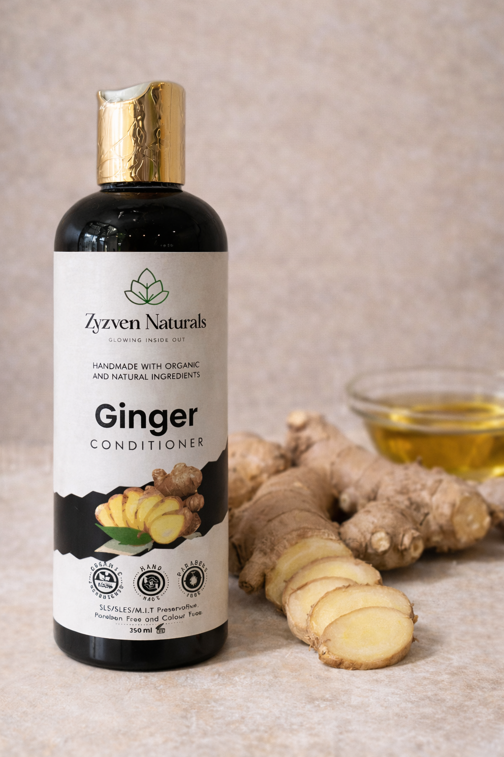 Zyzven Naturals Ginger Conditioner – Certified Organic | 300 ml