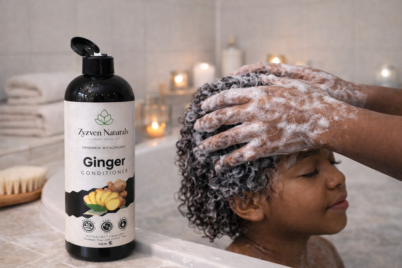 Zyzven Naturals Ginger Conditioner – Certified Organic | 300 ml