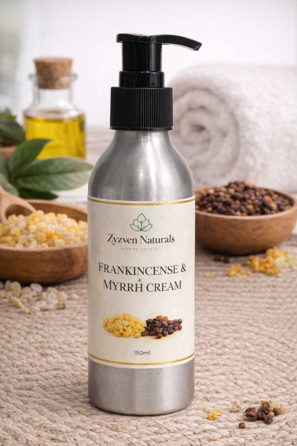 Zyzven Naturals Frankincense & Myrrh Cream – Face & Body