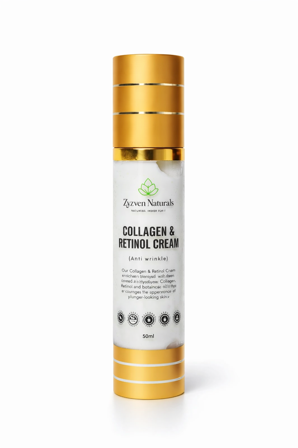 Zyzven Naturals Collagen & Retinol Moisturiser – 50ml
