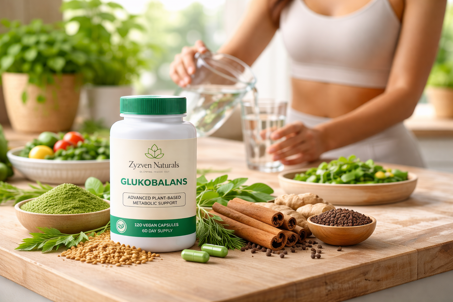 Glukobalans™ – Advanced Metabolic & Blood Sugar Support | Vegan Capsules | Zyzven Naturals

