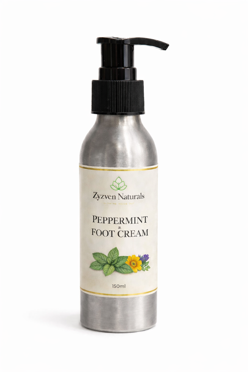 Zyzven Naturals Peppermint Foot Cream – Cooling Botanical Care