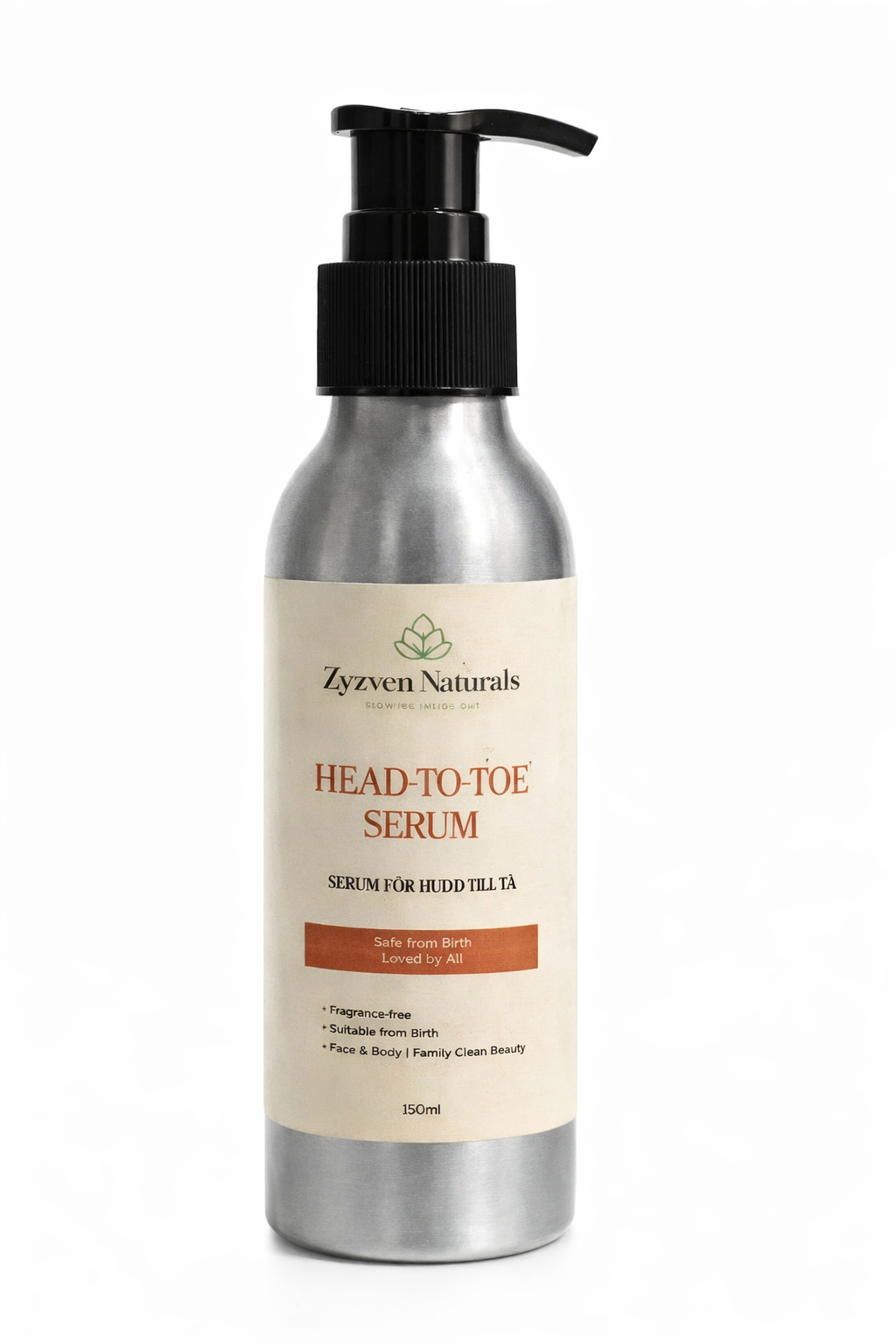 Zyzven Naturals Head to Toe Serum (Cream) – Mild Familjekräm (Från Födseln) | 150ml