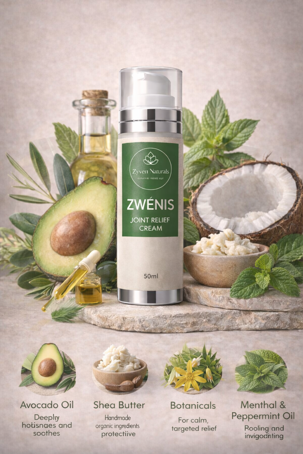 ZWENIS CBD-Powered Joint Relief Cream – Muscle & Joint Comfort (50 ml)