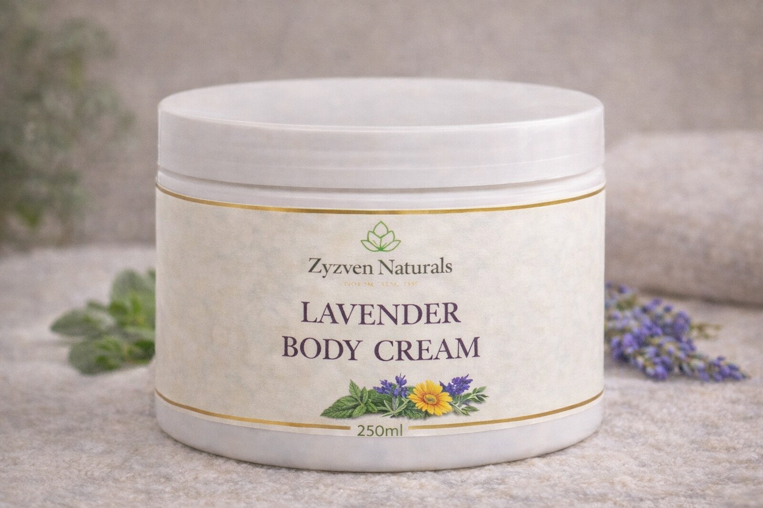 Lavender Body Cream – Handmade in Sweden
