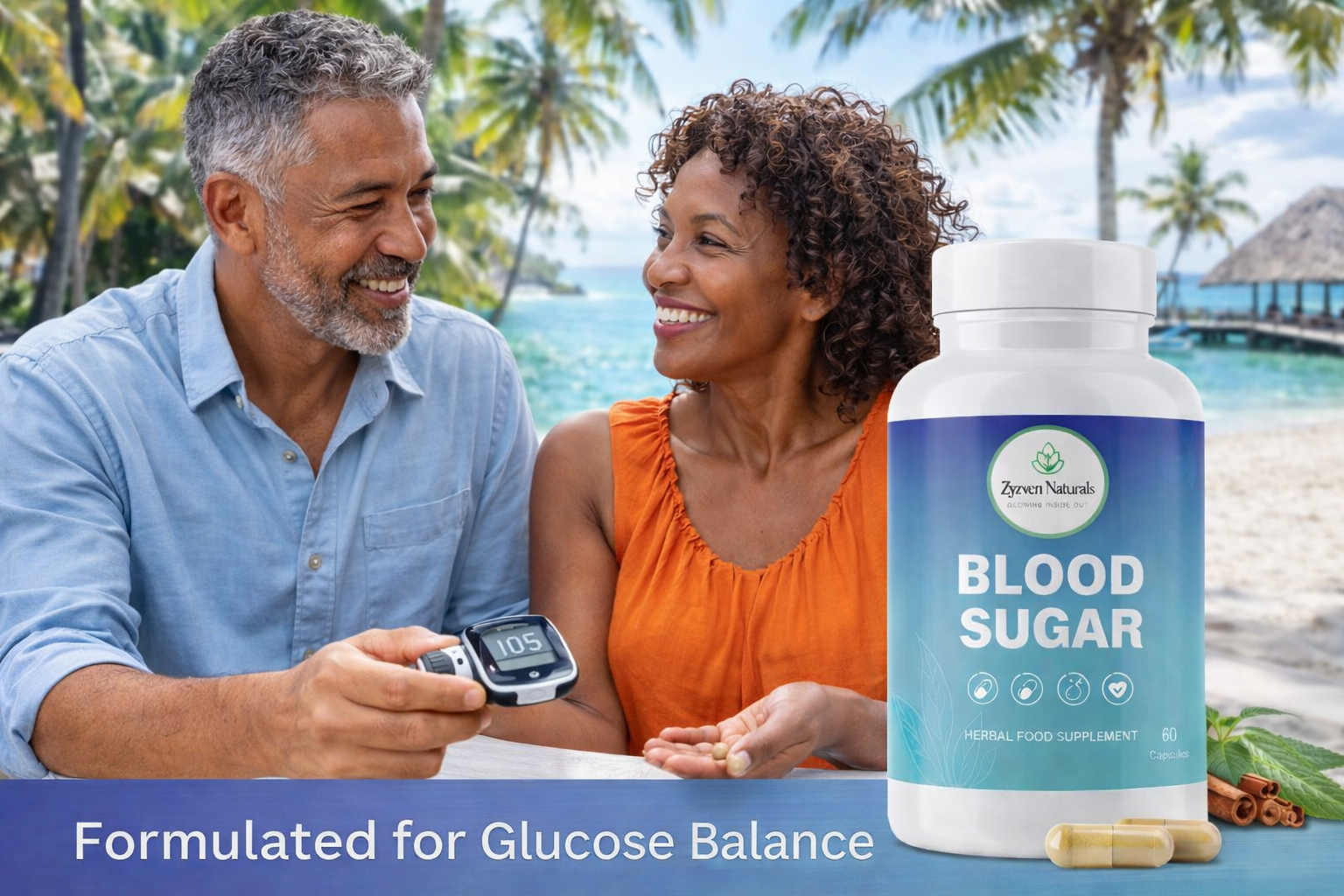 Zyzven Naturals Blood Sugar Control Capsules – 60 Count
