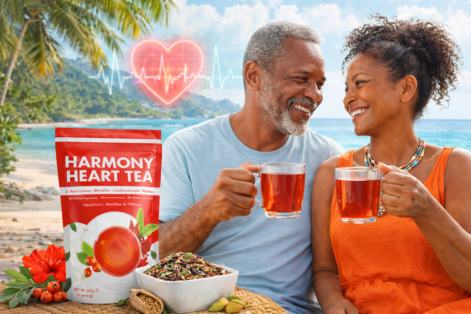 Harmony Heart™ – Advanced Organic Heart & Circulation Tea | Caffeine-Free | 60g