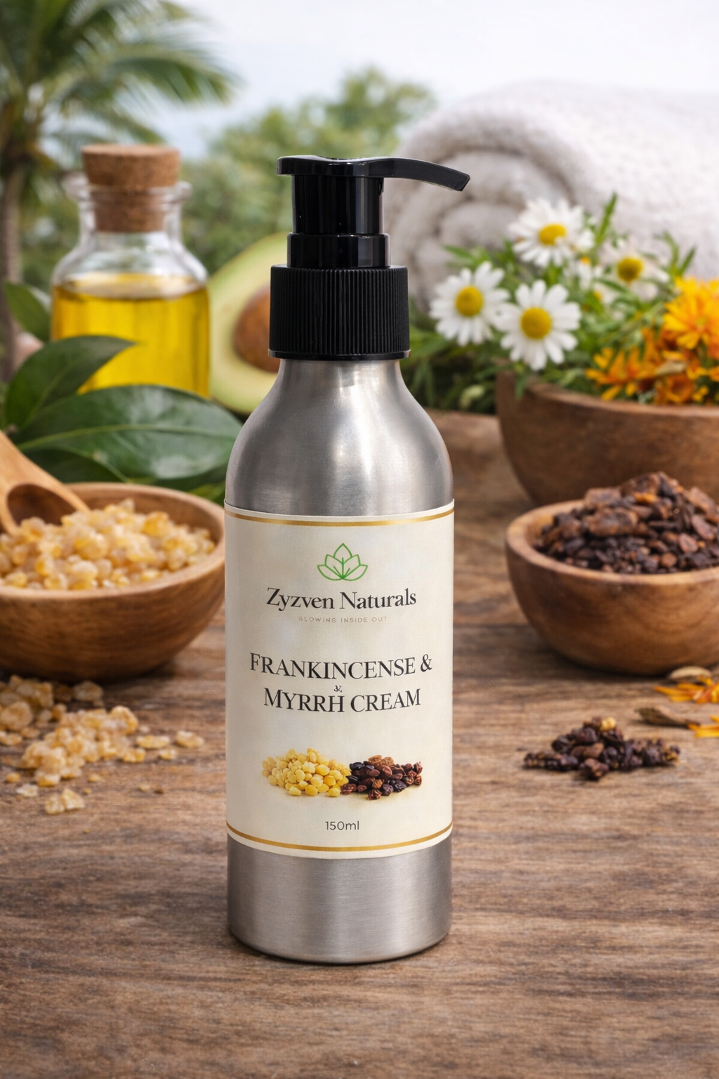 Zyzven Naturals Frankincense & Myrrh Cream – Face & Body