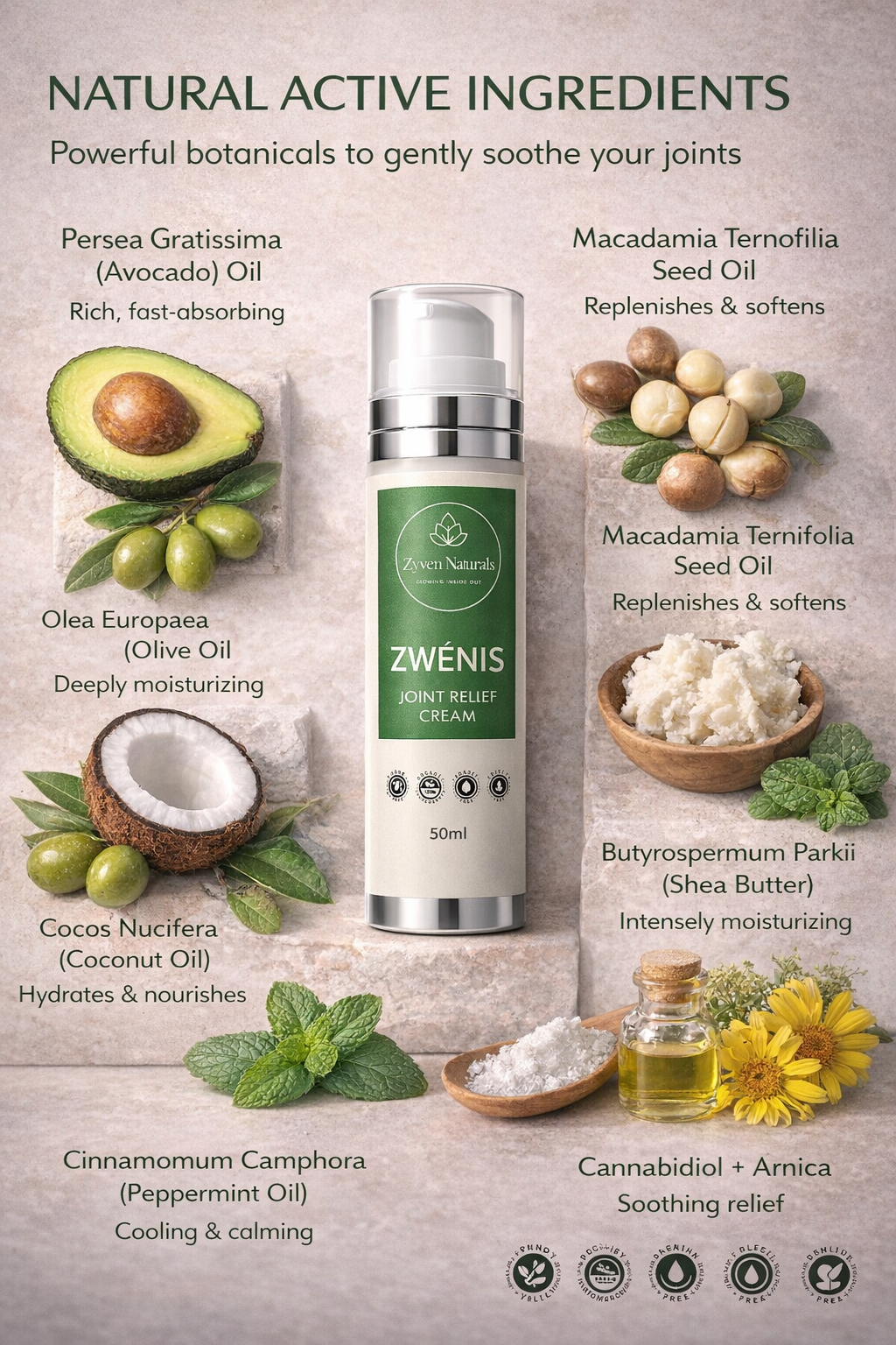 ZWENIS CBD-Powered Joint Relief Cream – Muscle & Joint Comfort (50 ml)