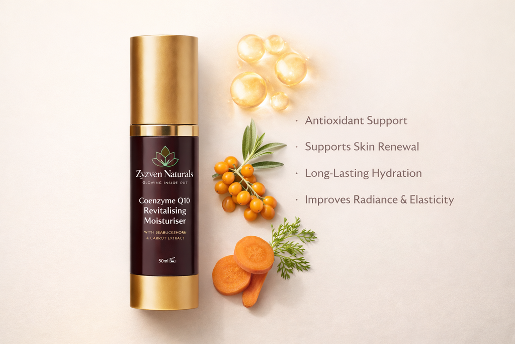 Zyzven Naturals | Coenzyme Q10 Moisturiser – Firming & Radiance Support | 50ml