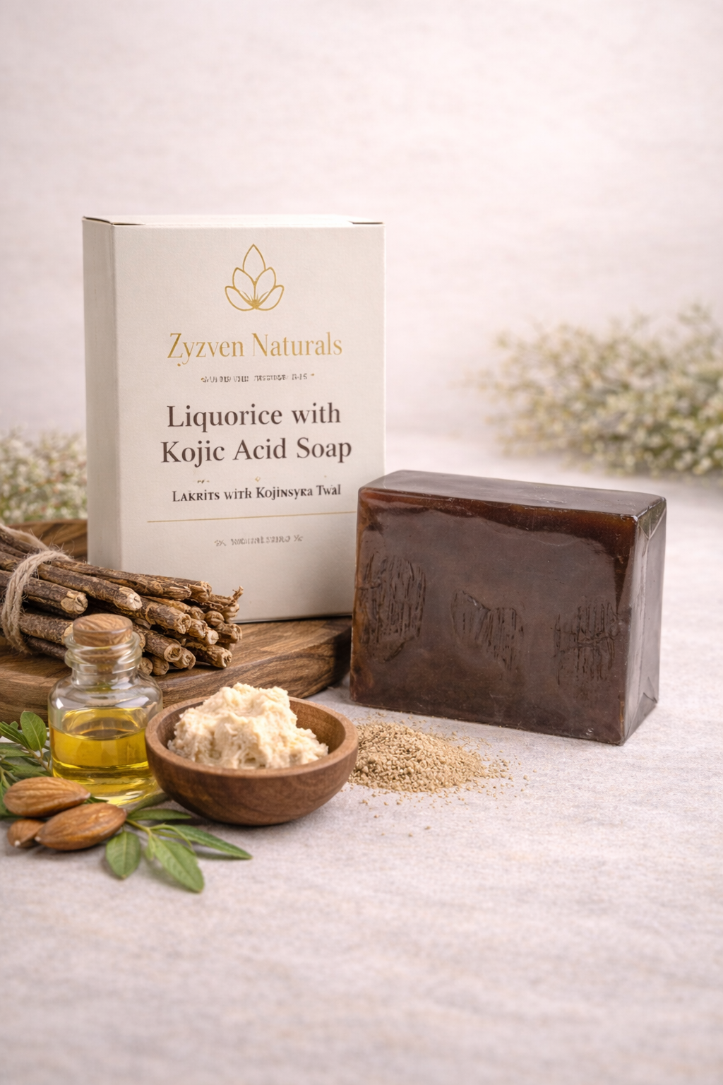 Zyzven Naturals Liquorice with Kojic Acid Soap – 200 g