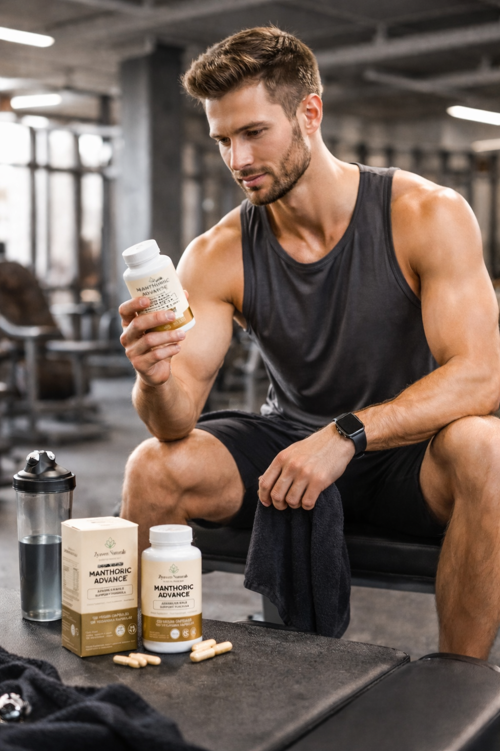 Zyzven Naturals | Manthoric Advance – Advanced Male Energy, Testosterone & Performance Formula (120 Capsules)
