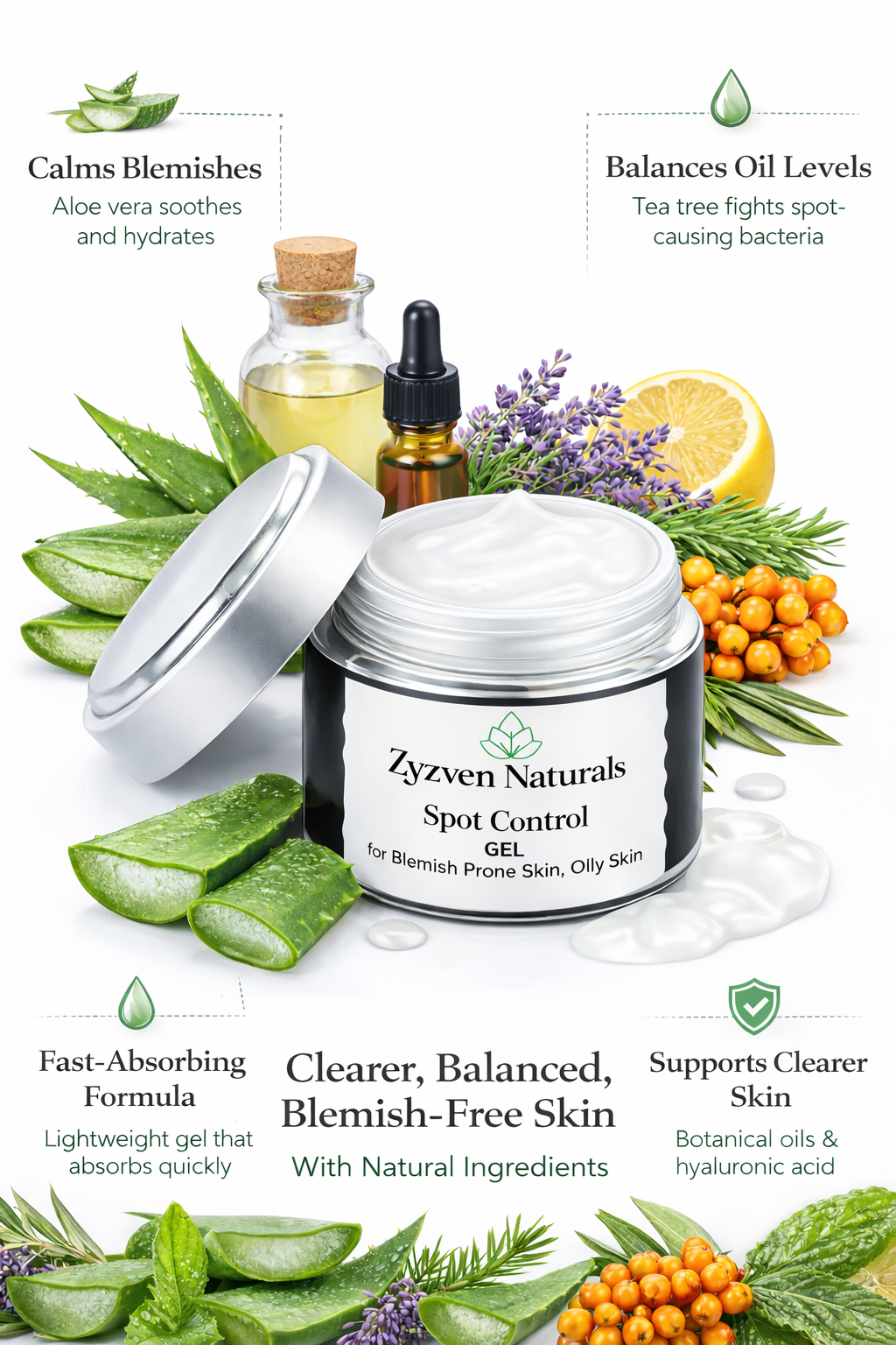 Zyzven Naturals Spot Control Gel – 50ml