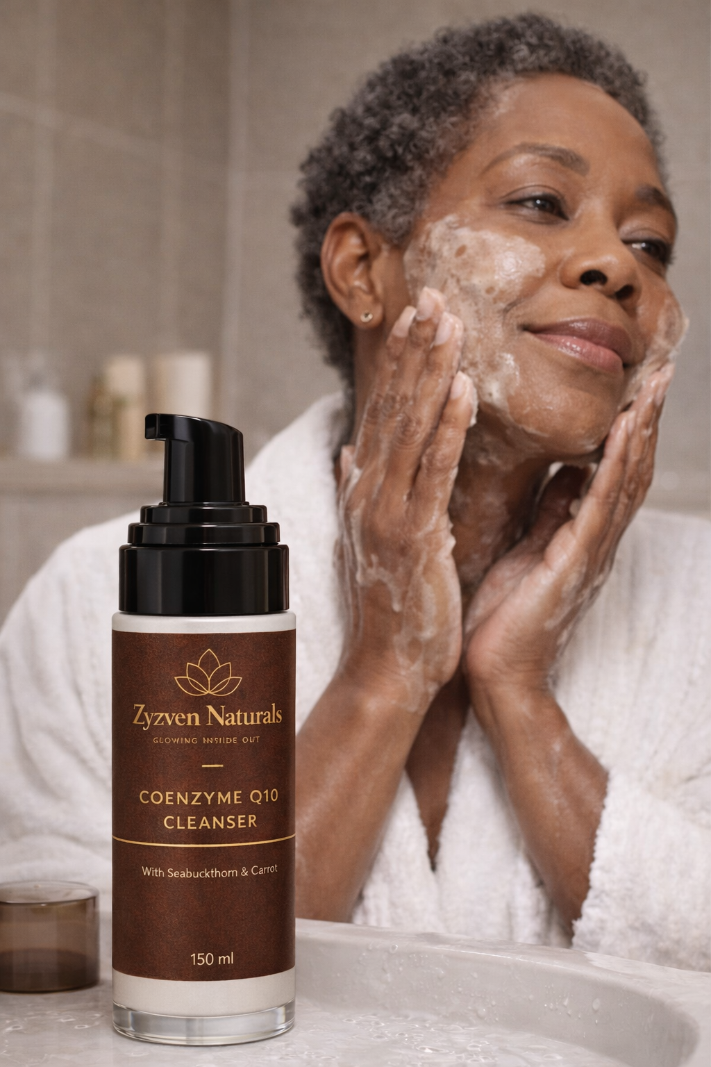 Coenzyme Q10 Ansiktsrengöring med Havtorn & Morot – 150 ml