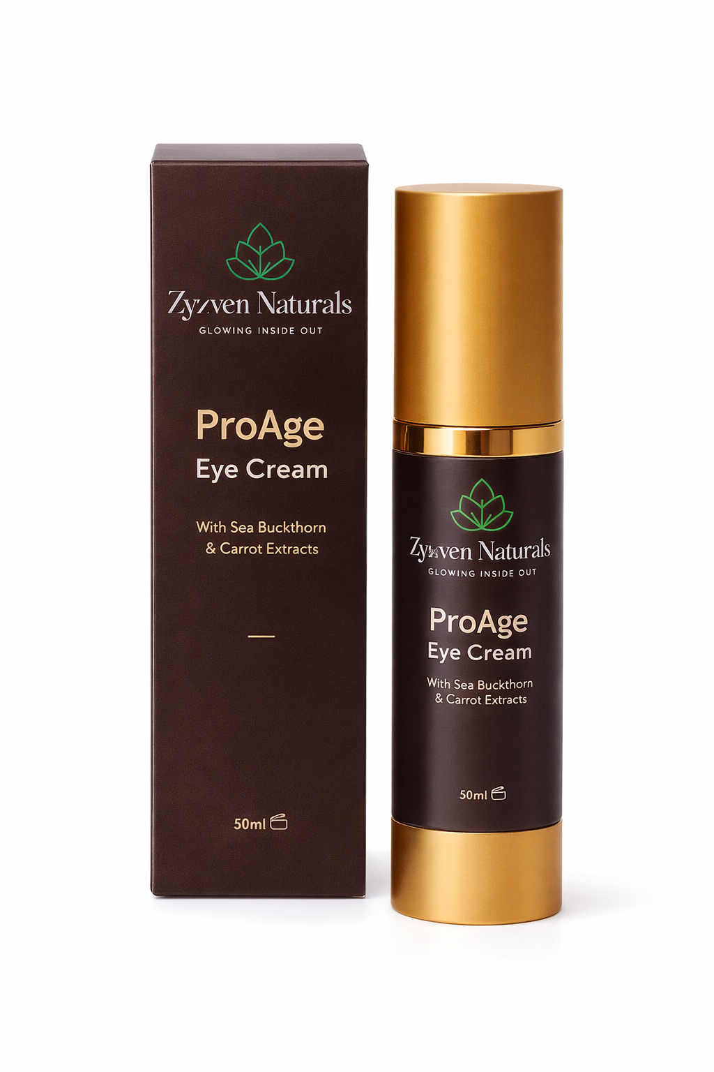Zyzven Naturals | ProAge Ögonkräm – Återfuktande & Utjämnande | 50 ml