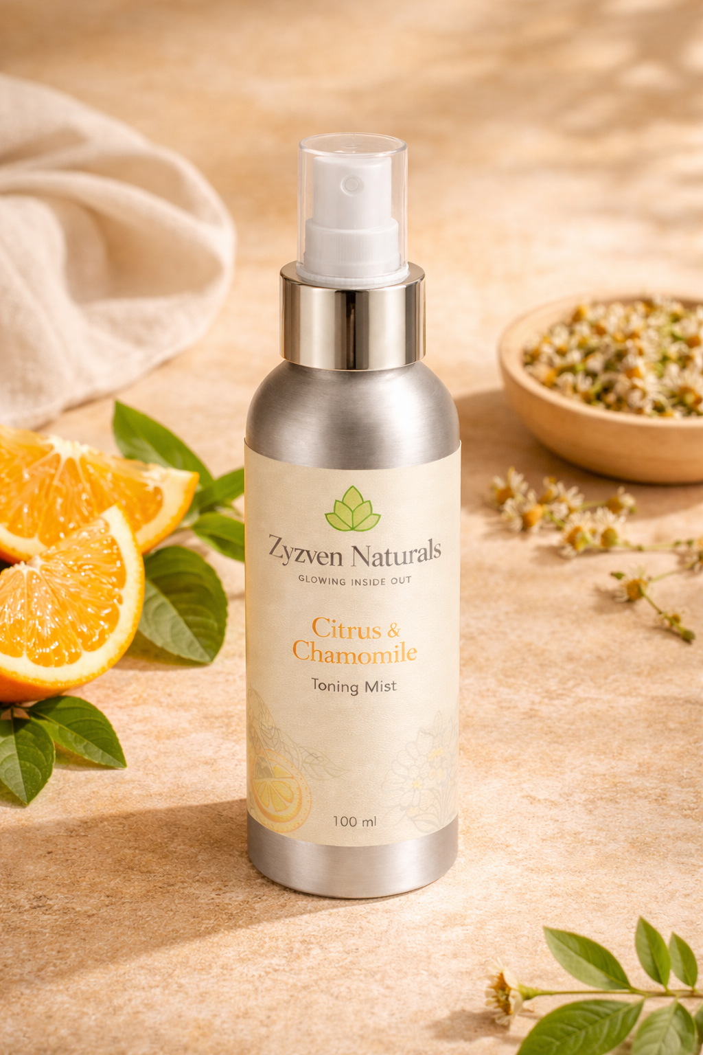 Zyzven Naturals | Citrus & Kamomill Toning Mist | 100 ml