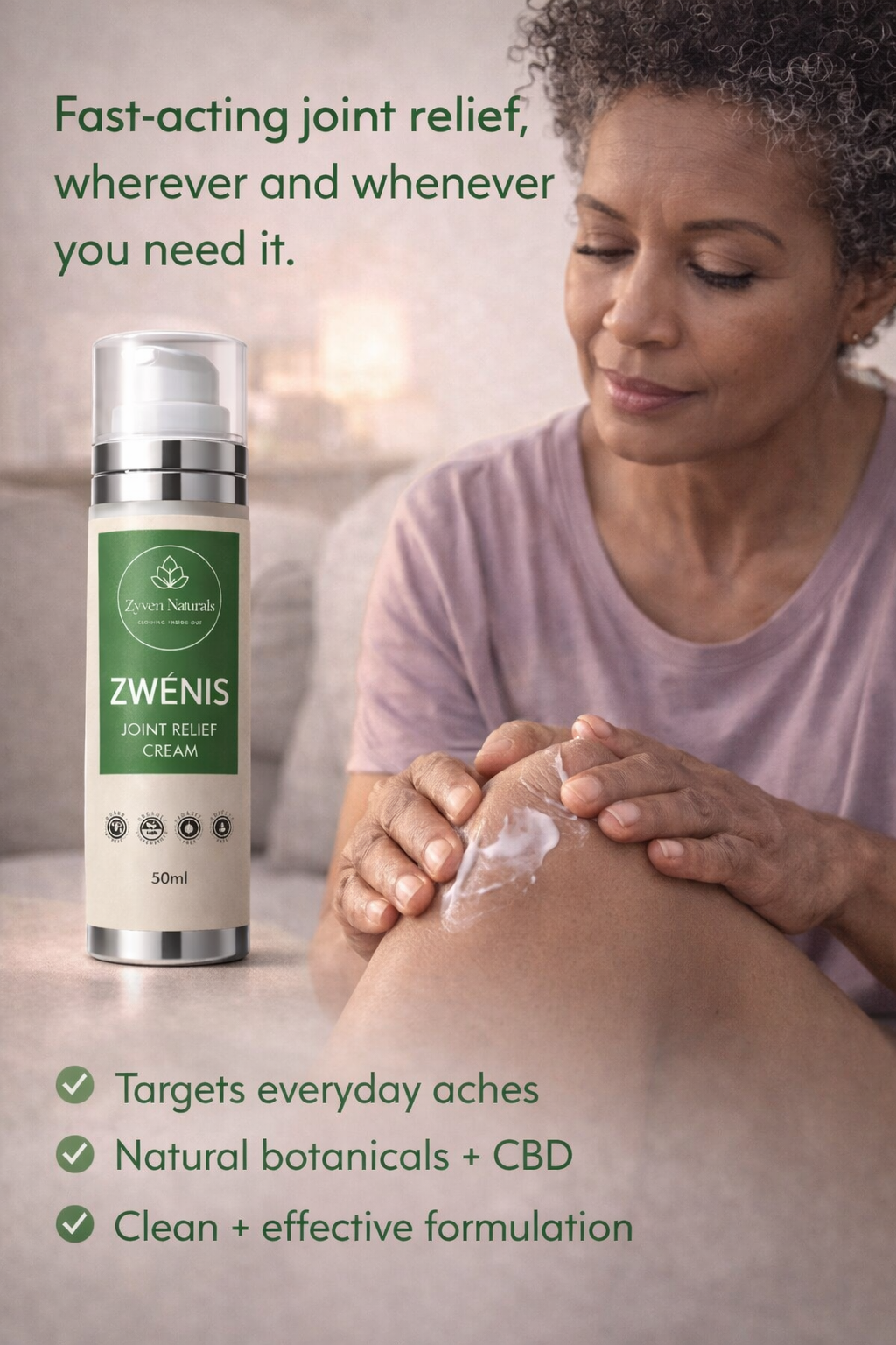 ZWENIS CBD-Powered Joint Relief Cream – Muscle & Joint Comfort (50 ml)