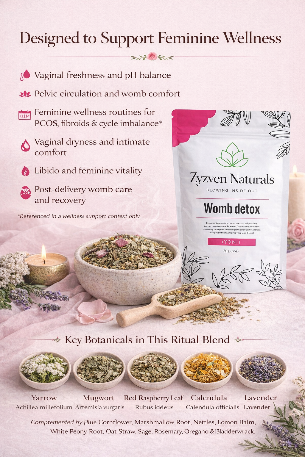 Zyzven Naturals | Womb Detox (Yoni Steam / Punny) – 80g