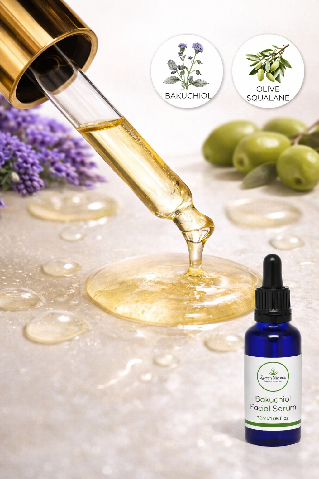 Zyzven Naturals Bakuchiol Facial Serum 30ml