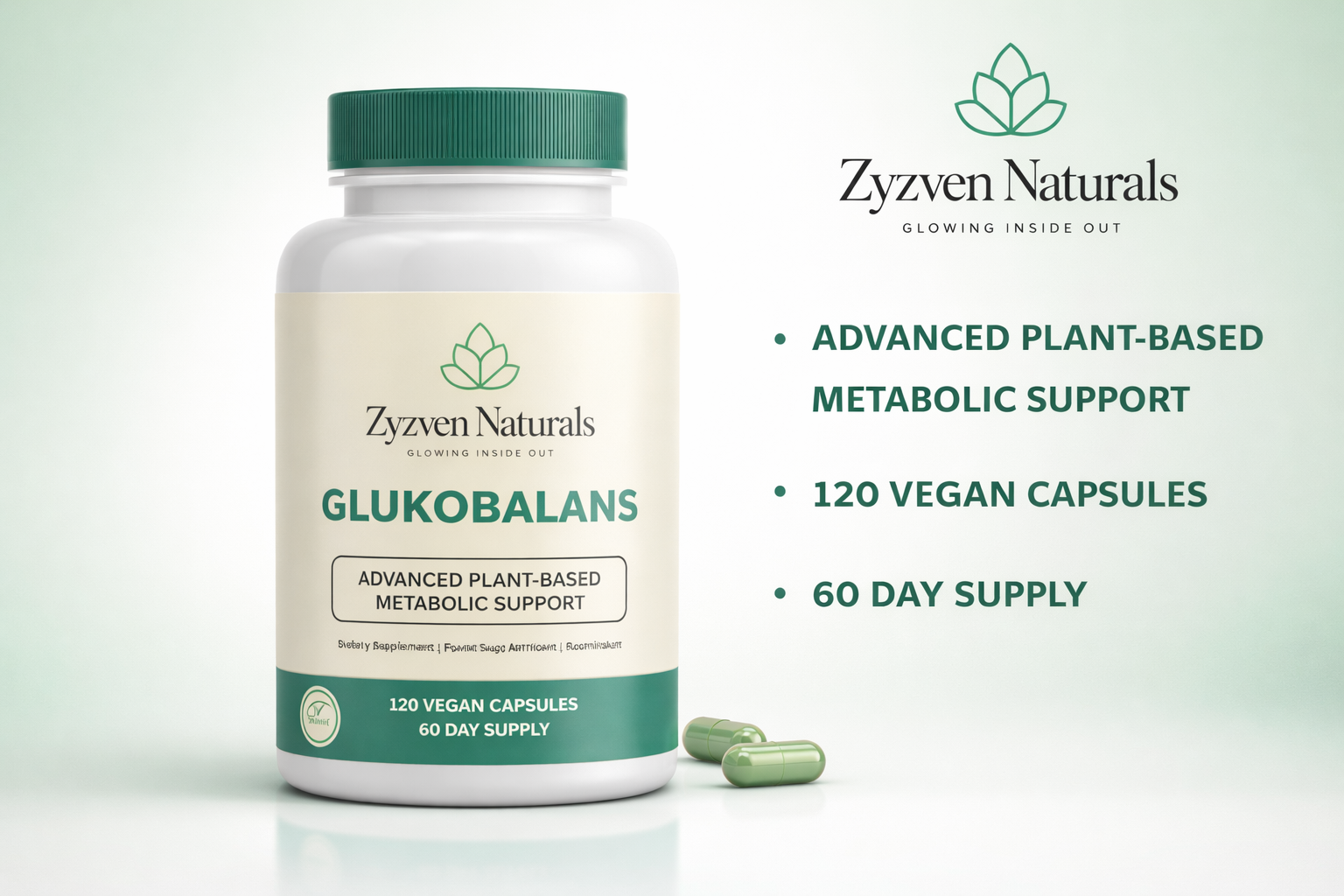 Glukobalans™ – Advanced Metabolic & Blood Sugar Support | Vegan Capsules | Zyzven Naturals
