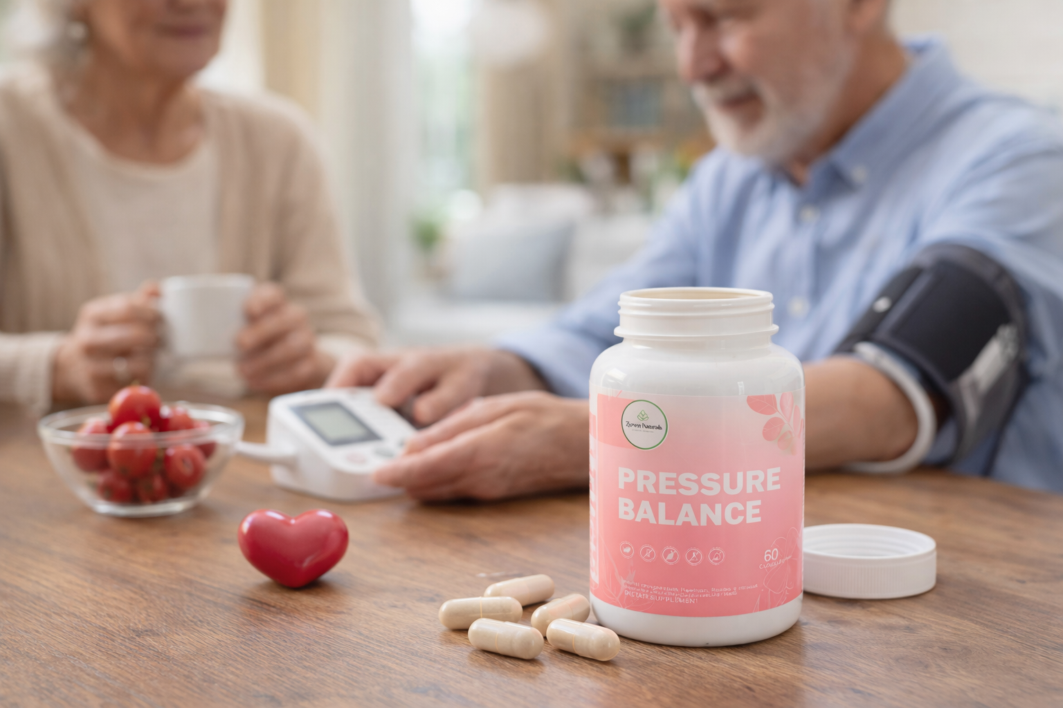 Zyzven Naturals Pressure Balance – Organic Capsules for Heart, Circulation & Healthy Blood Pressure Support (60 Capsules)
